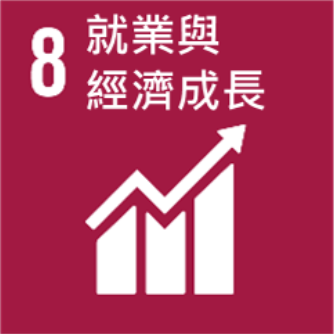 永續發展標章 SDGs - 8 就業與經濟成長